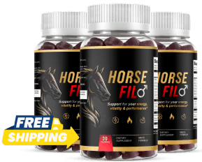 HorseFil natural men's vitality gummy three-bottle package